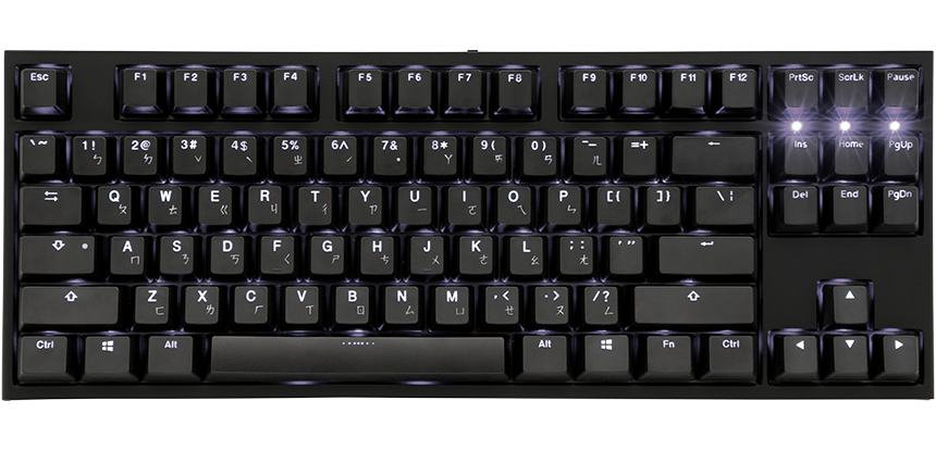 Ducky One 2 White Led Tkl Mechanical Keyboard Backlit Model With