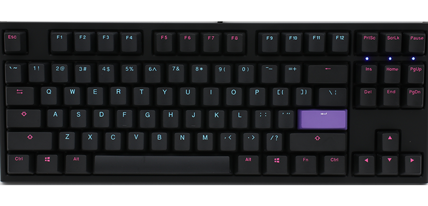 Ducky One 2 Midnight Tkl Mechanical Keyboard Non Backlit Model With Pbt Double Shot Keycaps One Of The Mainstream Products Of Ducky Nowadays