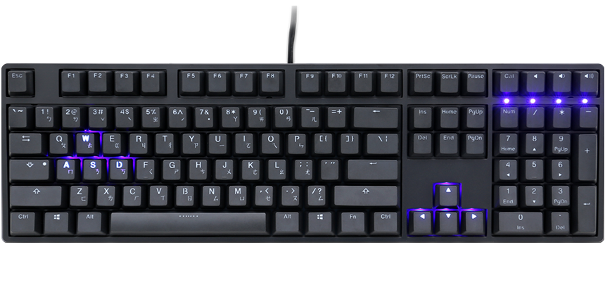 Ducky One RGB機械式鍵盤- 全RGB背光搭載Ducky PBT二色成形透光鍵帽 