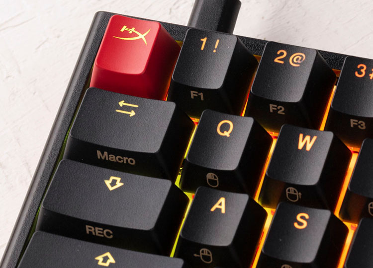 The durable, shine-through design enhances the stunning RGB lighting and provides an optimal typing experience. Secondary functions are printed on the sides of the keycaps for quick recognition.