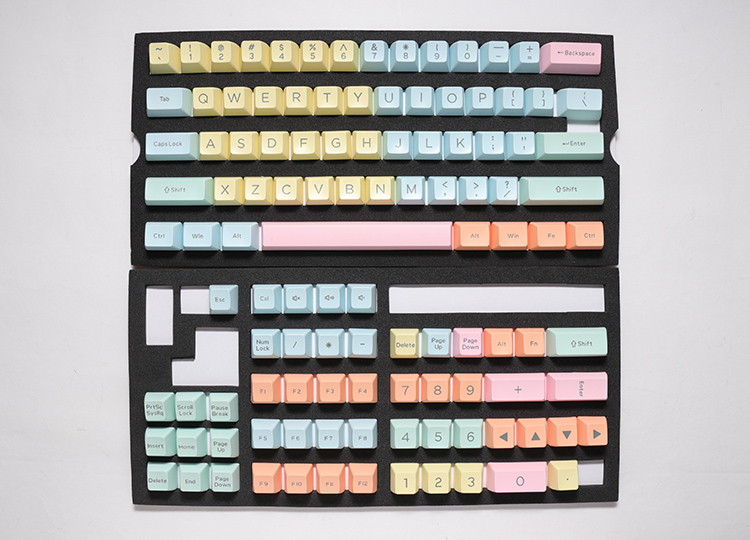 Ducky Cotton Candy SA Keycaps 108 ABS Doubleshot Keycap Set (Cotton Candy) 