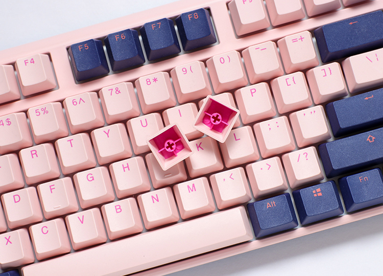 QUACK Mechanics uses only the finest materials, our keycaps are made from true PBT. The seamless legends are formed through a double-shot technique where two plastics are molded together, allowing legends to never fade away even after multiple years of use. Finished with a frosted surface, and these keycaps are shine and stain-resistant, made for fast movements and non-stop use, all while maintaining their original look.