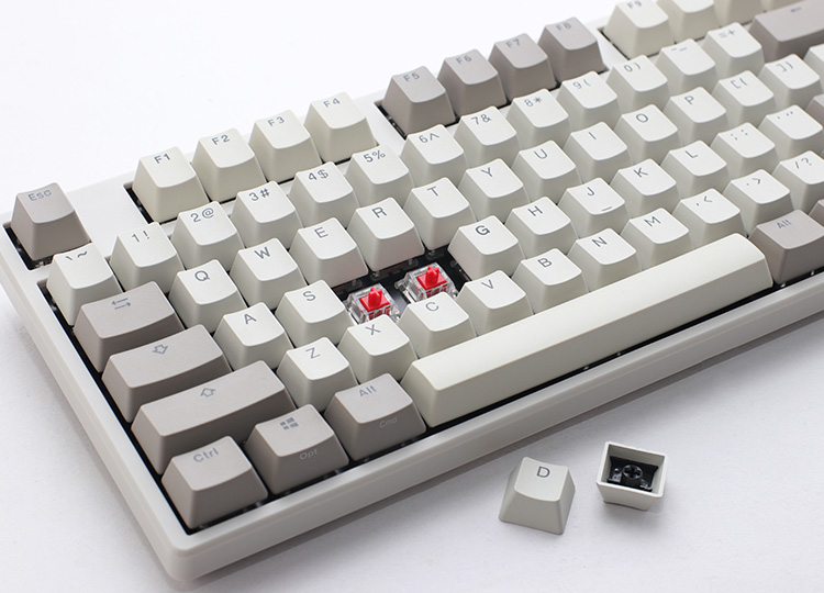The keycaps of the Ducky One 